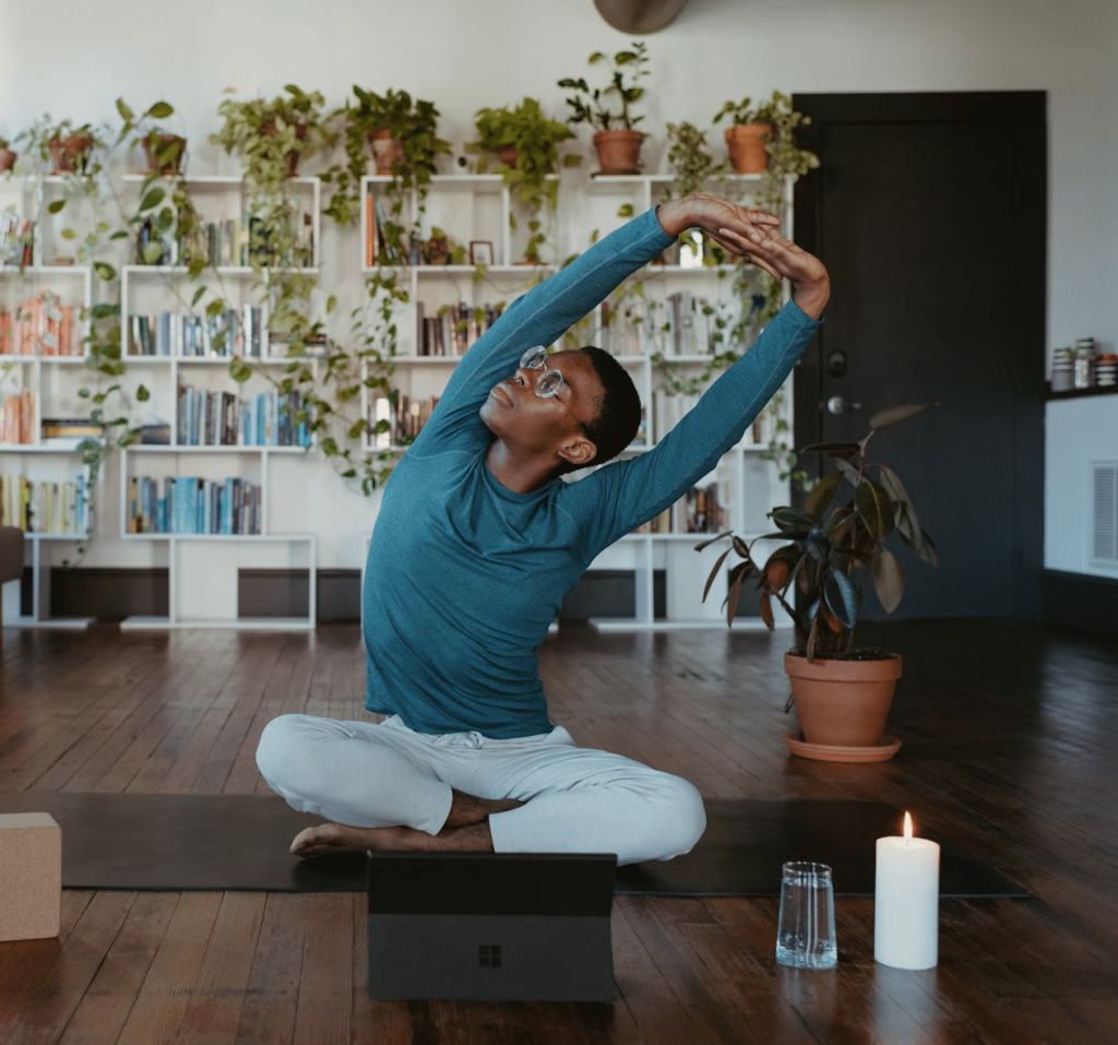 protahování trapézových svalů