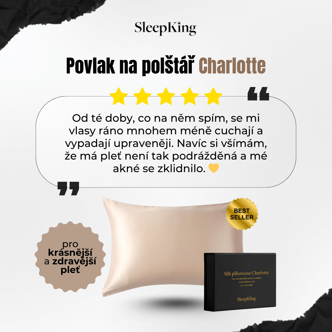 SleepKing™ Hedvábný povlak Charlotte 7 SleepKing™ Hedvábný povlak Charlotte - Obrázek 7