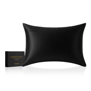 SleepKing™ Hedvábný povlak Charlotte - Černá, 50x70cm