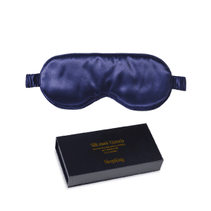 SleepKing™ Hedvábná maska Victoria - Tmavě modrá