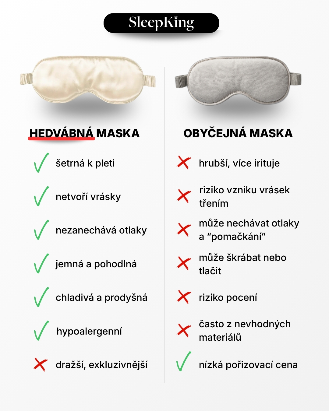 SleepKing™ Hedvábná maska Victoria 3 SleepKing™ Hedvábná maska Victoria - Obrázek 3