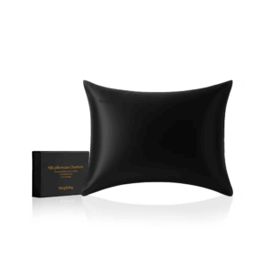 SleepKing™ Hedvábný povlak Charlotte - Černá, 40x40cm