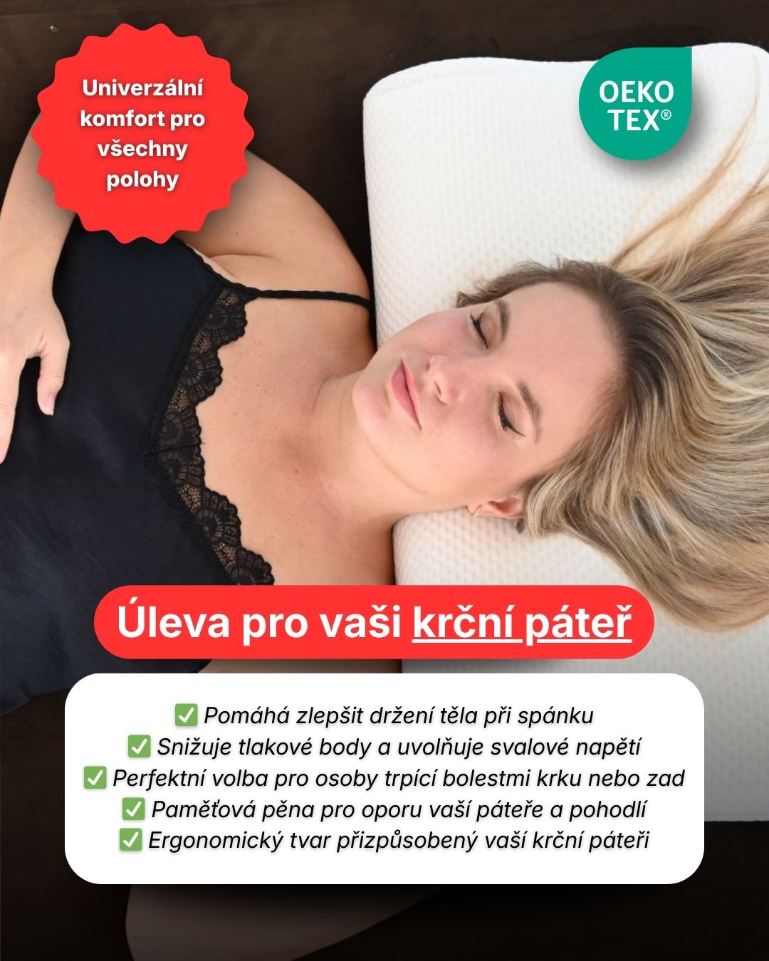 SleepKing™ Polštář z paměťové pěny Hugo 2 SleepKing™ Polštář z paměťové pěny Hugo - Obrázek 2