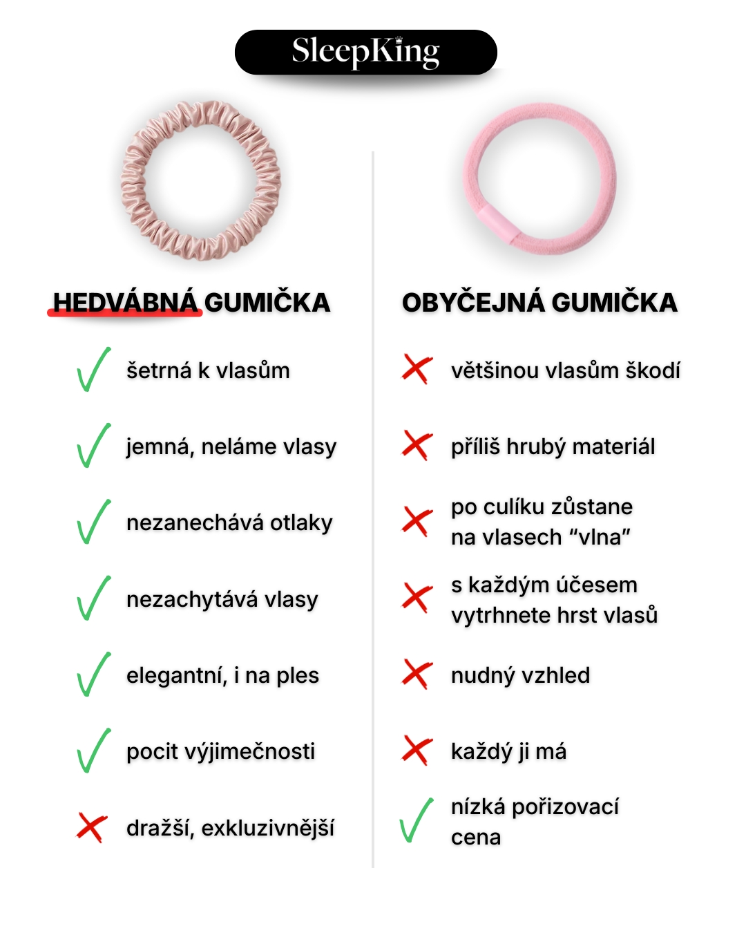 SleepKing™ Hedvábná gumička, Susie 3 SleepKing™ Hedvábná gumička, Susie - Obrázek 3