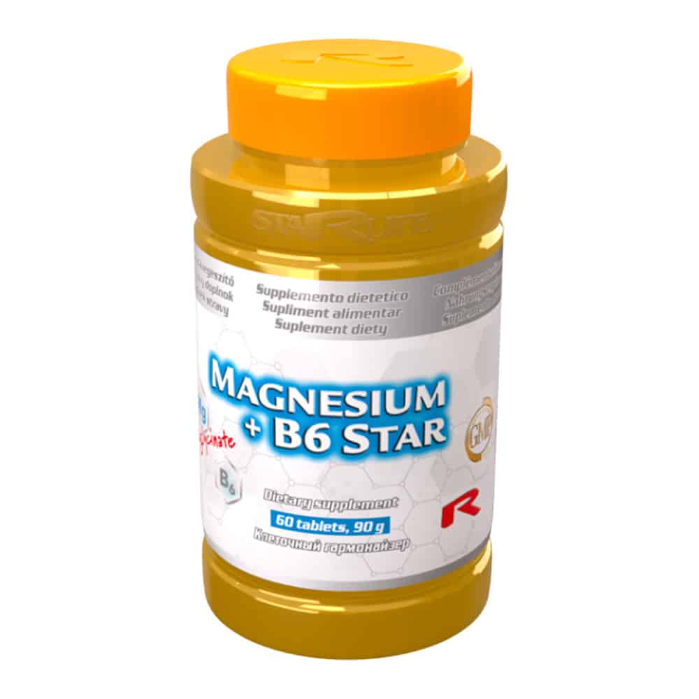 Starlife MAGNESIUM + B6 STAR 60 kapslí