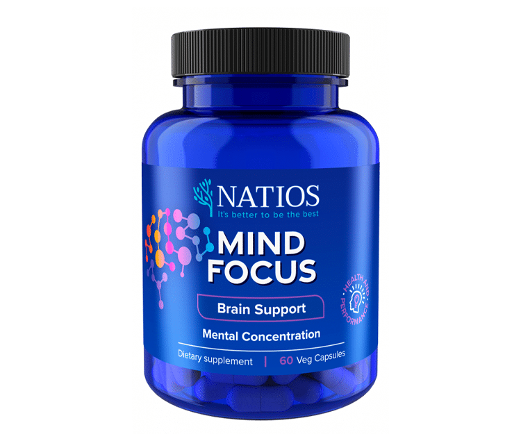 NATIOS Mind Focus, 60 veganských kapslí